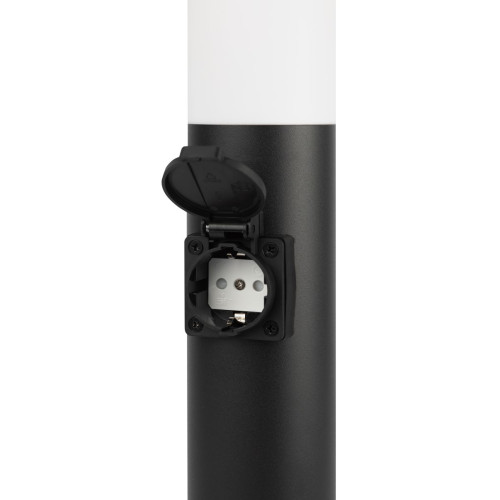 Ландшафтный светильник ЭРА Беллона GBF-103-1-BL-0450 230В Е27 IP54 черный с розеткой Б0071047