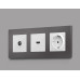 Лицевая панель для HDMI розетки Ambrella Volt Alfa AP1140