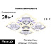 Потолочная светодиодная люстра Ambrella Light Acrylica Ice FA288