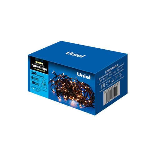 Светодиодная гирлянда Uniel (UL-00007312) теплый белый ULD-S3000-300/DGA Warm White IP20