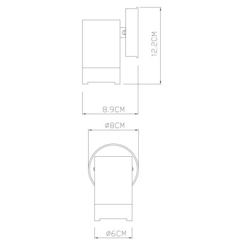 Светильник настенный ARTE Lamp A3503AL-1WH