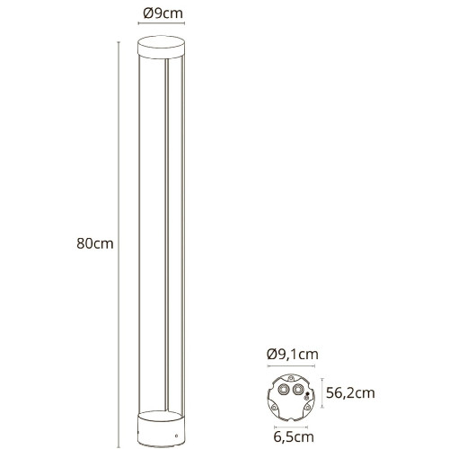 Ландшафтный светильник Arte Lamp New York A1680PA-1BK