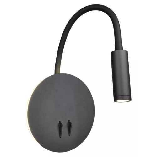 Гибкое бра Elvan NLS-6328-3W+6W-WW-Bk