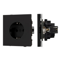 Механизм электрической розетки Arlight SCT-TENDO-MEU1-SFPL-BK (230V, 16A) 054638