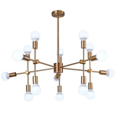 Люстра на штанге Natali Kovaltseva LOFT LUX 75130/12C GOLD
