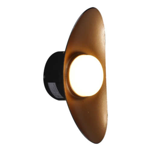 Уличный настенный светильник Reluce 86868-9.2-001JH LED7W BK+GD Уличный настенный светильник Reluce 86868-9.2-001JH LED7W BK+GD
