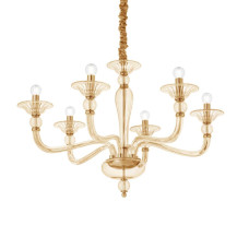 Подвесная люстра Ideal Lux Danieli SP6 Ambra 159942