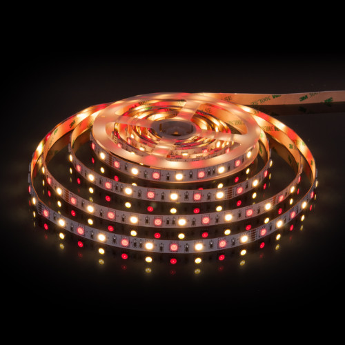 Светодиодная лента Elektrostandard 24V 14,4W 60Led 5050+5050 IP20 MIX RGB/теплый белый, 5м 4690389172250