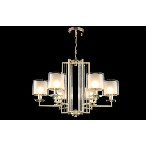 Подвесная люстра Crystal Lux Nicolas NICOLAS SP-PL6 GOLD/WHITE
