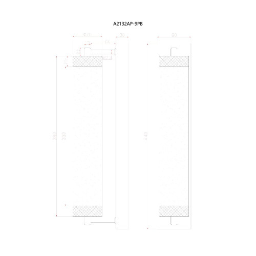 Настенный светильник Arte Lamp Galaxy A2132AP-9PB