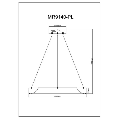 Подвесной светильник Myfar Elara MR9140-PL