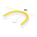 Светодиодная лента герметичная Arlight MOONLIGHT-PRO-SIDE-X320-12x17mm 48V Warm3000 (10 W/m, IP67, 30m, wire x2) (Вывод боковой) 060689
