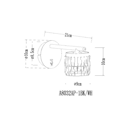 Спот Arte Lamp Atria A8032AP-1BK
