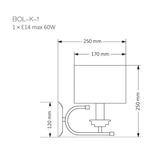 Бра Kutek Mood Bolt BOL-K-1 (N)