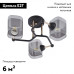 Потолочная люстра Arte Milano Amalfi 324308/3 BK+FG