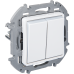 Переключатель двухклавишный Legrand Inspiria 673665