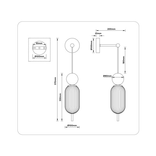 Бра Ambrella Light High Light Ceramo Modern LH53108