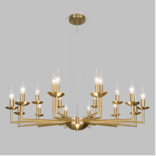 Подвесная люстра Eurosvet Cariso 60150/18 латунь Подвесная люстра Eurosvet Cariso 60150/18 латунь