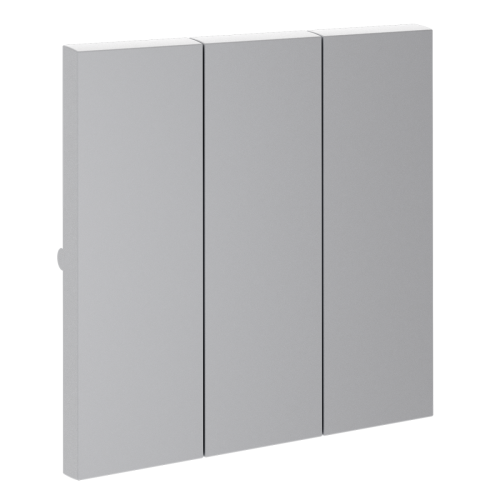 Клавиши для выключателя/переключателя трехклавишного Voltum S70 (серый) VLS000516
