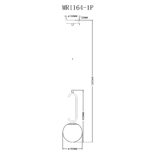 Подвесной светильник Myfar Pierre MR1164-1P