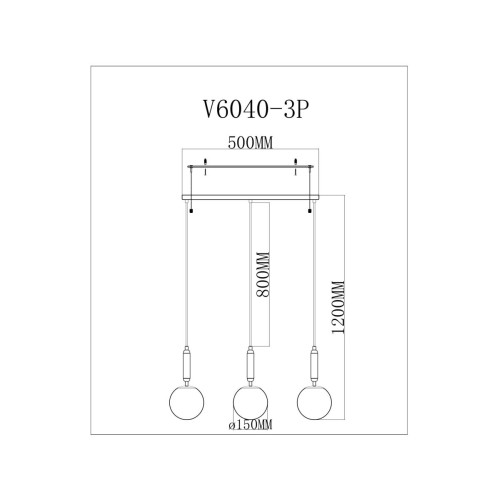 Подвесной светильник Moderli Scrumbel V11565-3P