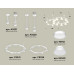 Комплект подвесного светильника Ambrella Light Techno Ring XR92211101 (A9221, A9226, C9241, C9236, N8140, N8112)