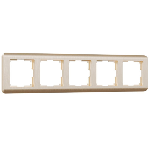 Рамка на 5 постов Werkel Stream шампань W0052111 4690389162527 Рамка на 5 постов Werkel Stream шампань W0052111 4690389162527
