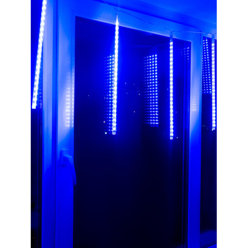 Уличная светодиодная гирлянда (UL-00000167) Uniel занавес 220V синий ULD-E1505-336/DTK BLUE IP44 TWISTED METEOR