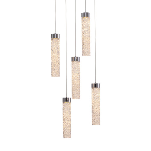Подвесной светильник Delight Collection MD24030028-5A chrome/clear Подвесной светильник Delight Collection MD24030028-5A chrome/clear