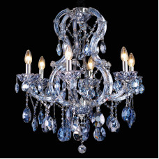 Подвесная люстра Natali Kovaltseva Milano 10651/6C CHROME, SAPPHIRE