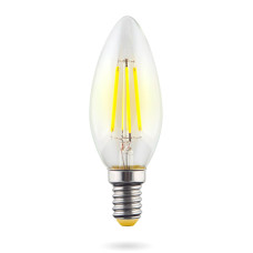 Лампа светодиодная Voltega E14 6W 2800К свеча прозрачная VG10-C1E14warm6W-F 7019