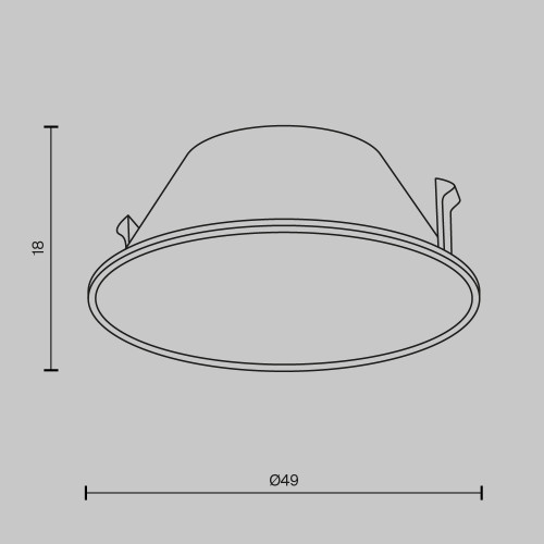 Декоративная рамка-отражатель Maytoni Wise Ring057-7-B