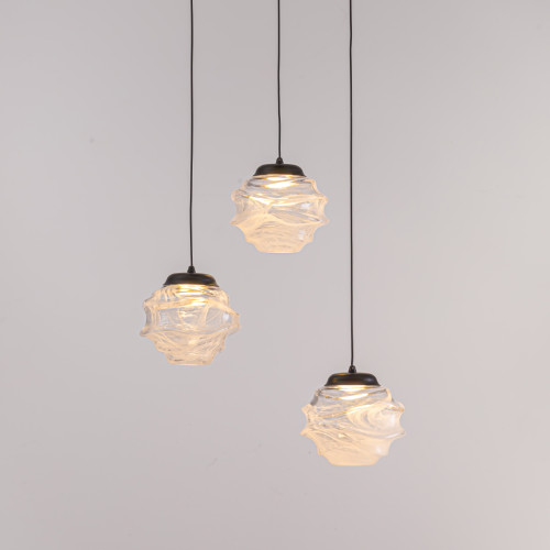 Подвесной светильник Delight Collection MD25030003-3A matt black/clear Подвесной светильник Delight Collection MD25030003-3A matt black/clear