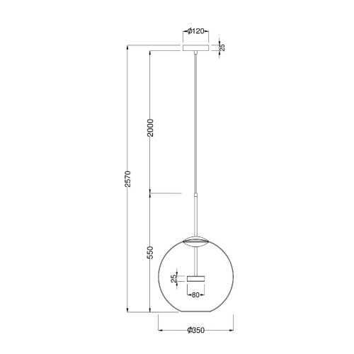 Подвесной светодиодный светильник Maytoni Cometa MOD056PL-L12G3K