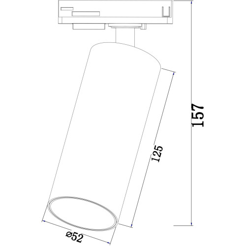 Трековый светильник Maytoni Focus LED  TR021-1-12B4K