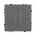 Механизм выключателя двухклавишный проходной Arlight LED SWT-NOBE-MKP2-SFPL-L-GR (230V, 10A) 054269