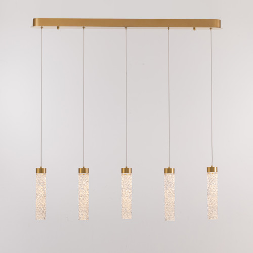 Подвесной светильник Delight Collection MD24030028-5B brass/clear Подвесной светильник Delight Collection MD24030028-5B brass/clear
