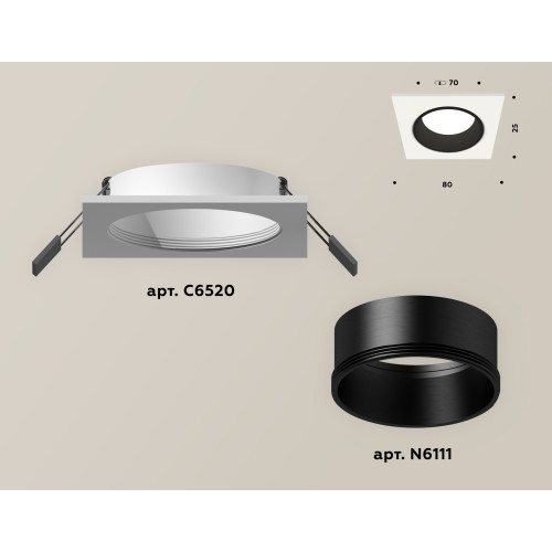 Встраиваемый светильник Ambrella Light Techno XC6520002 (C6520, N6111)