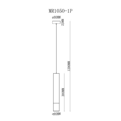 Подвесной светильник MyFar Klara MR1050-1P