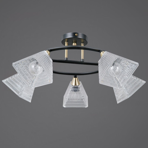 Потолочная люстра Illumico IL0850-5CSQ-25BKAB ELITE Потолочная люстра Illumico IL0850-5CSQ-25BKAB ELITE