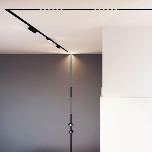 Трековый магнитный светильник Arlight MAG-FLAT-25-L400-12W Day4000 (BK, 100 deg, 24V, DALI) 036714