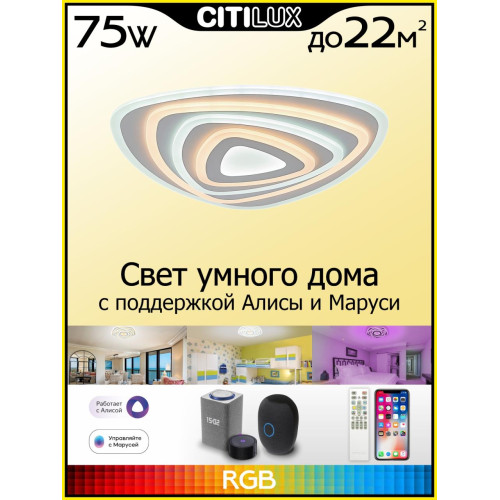 Потолочный светильник Citilux Триест Смарт CL737A34E
