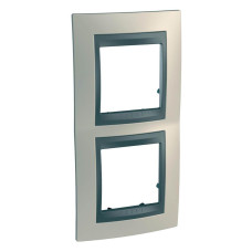 Рамка 2-постовая вертикальная Schneider Electric Unica Top MGU66.004V.295