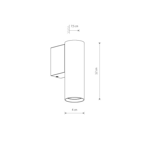 Настенный светильник Nowodvorski Fourty Wall S Black 10747
