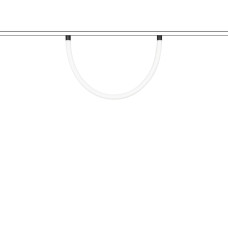 Трековый магнитный светильник Arlight MAG-ORIENT-TUBE-ELASTIC-2620-R30-L1000-14W Day4000 (BK, 360 deg, 48V) 041643