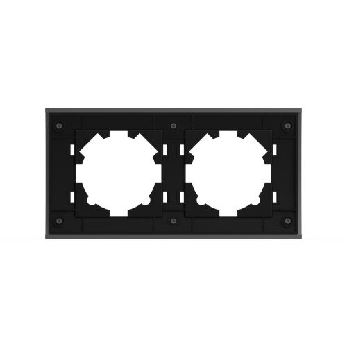 Рамка двухместная ELBI Zena Platin 500-073600-226