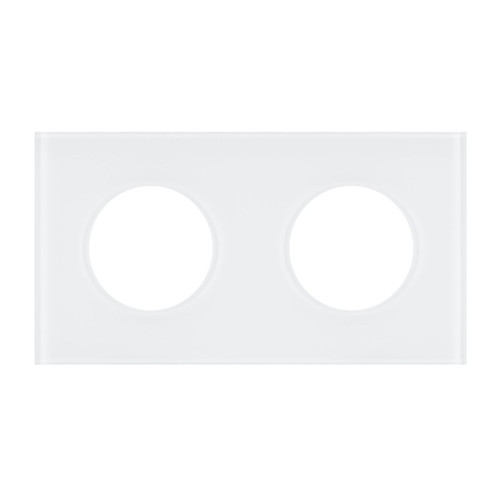 Рамка стеклянная на 2 поста Arlight FRM-GLARE-GC-2-WH 043835