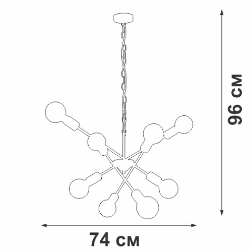 Подвесная люстра Vitaluce V4750-0/8