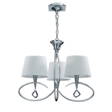 Подвесная люстра Mantra Mara Chrome - White 1640