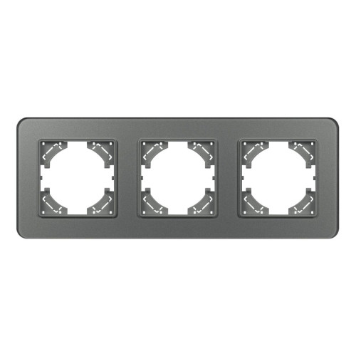Рамка на 3 поста стеклянная Arlight FRM-OMALI-GS-3-GR 049698